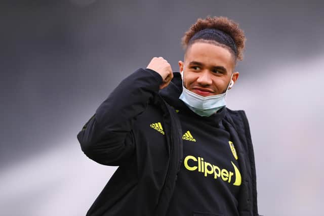 Leeds United forward Tyler Roberts returns to the squad after missing eleven Premier League games to injury. Pic: Stu Forster.