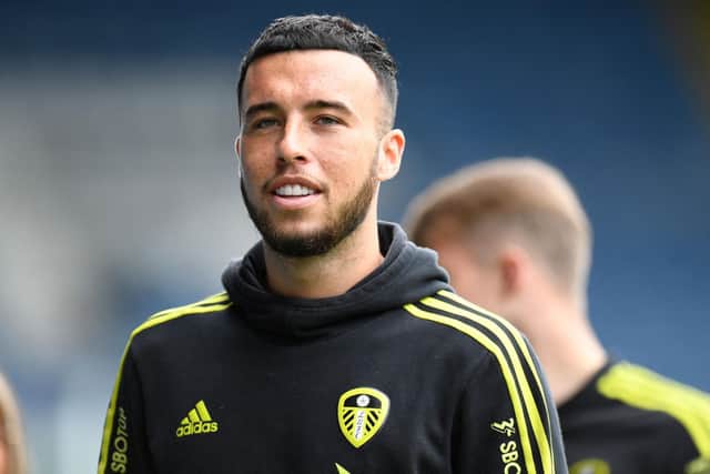 Leeds United forward Sam Greenwood makes his first Premier League start against Brentford. Pic: Oli Scarff.