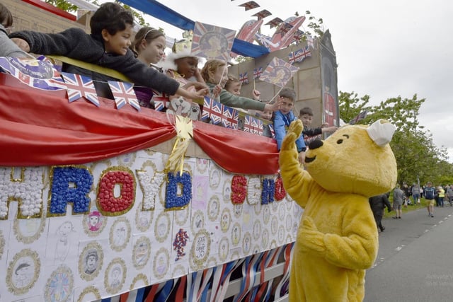 The parade was even joined by Children in Needs iconic Pudsey the Bear.
