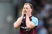 NO EXCUSES: For Burnley's relegation which meant survival for Leeds United says Clarets striker Ashley Barnes, above, pictured during Sunday's 2-1 defeat at home to Newcastle United. Photo by Gareth Copley/Getty Images.