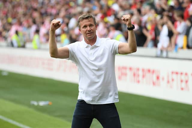 Jesse Marsch has achieved what he was brought in to do as Leeds United manager and will be staying at Elland Road this summer. Pic: Alex Davidson.