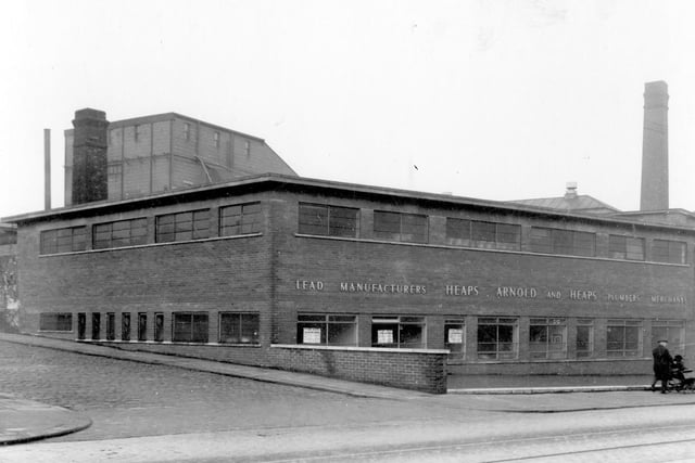 Heaps Arnold and Heaps lead manufacturers on Meadow Road pictured in February 1937.