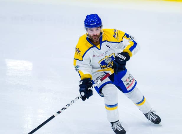 LEADING MAN: Defenceman Sam Zajac is back for a second season at Leeds Knights Picture: James Hardisty.