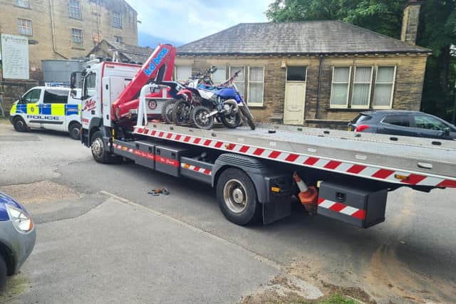 The seizing of the motorbikes on Sunday involved joint operation working between Leeds and Bradford Off-Road Bike Teams with assistance from Neighbourhood Policing Teams.
cc WYP Leeds