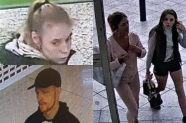 West Yorkshire Police are asking for the public’s help in tracing these people caught on camera in Leeds.