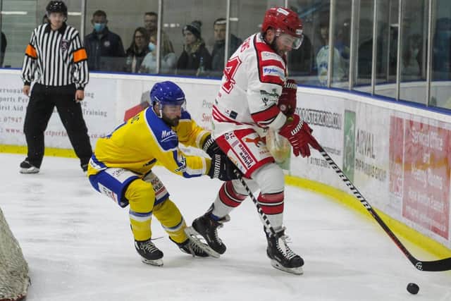 Sam Zajac (left) is back for a second season at Leeds Knights Picture courtesy of Kat Medcroft/Swindon Wildcats