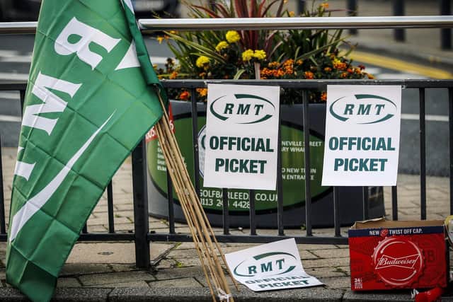 File photo of a RMT union picket line in 2016. The union’s leaders will now decide when to call strikes after workers backed launching a campaign of industrial action. (Photo: PA Wire/Danny Lawson)