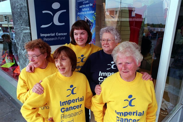 Staff at Imperial Cancer Research Fund in Armley pictured in May 1999. They were planning a sponsored walk. Pictured, from left, are Gladys Ellis, Dot Mounteney, Susan Davison, Kath Slade and Mavis Dodd.