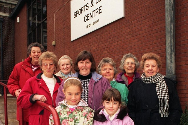 Members of the Armley Ladies Swimming Club which was having to fold in December 1995 owing to lack of funds.