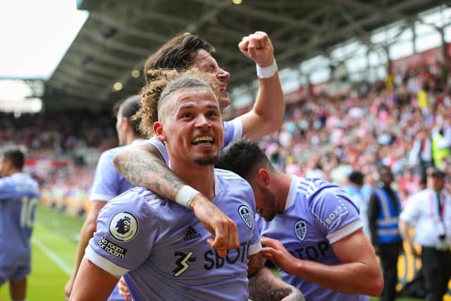 TRANSFER: Leeds United midfielder Kalvin Phillips is the subject of reported transfer interest from Manchester City (Photo by Craig Mercer/MB Media/Getty Images)