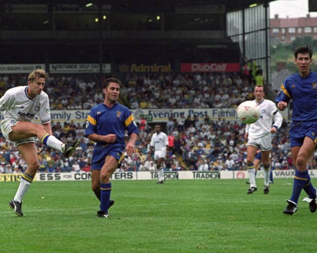 Enjoy these photo memories from Leeds United's 2-1 win against Wimbledon from the first game of the Premier League era. PIC: Varley Picture Agency