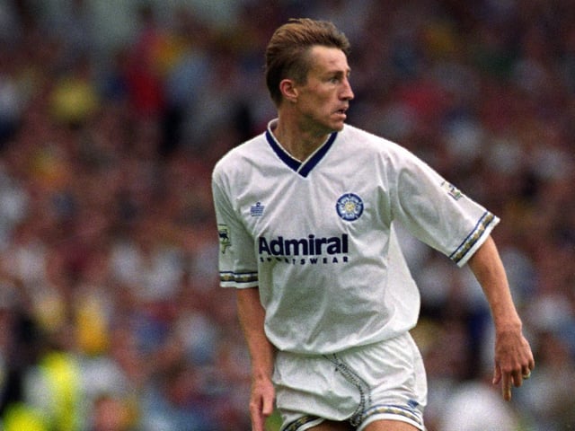 Striker Lee Chapman drives forward.
