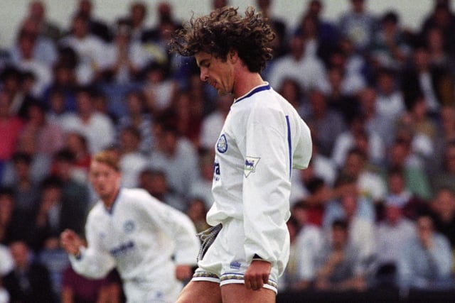 Gary Speed in action.