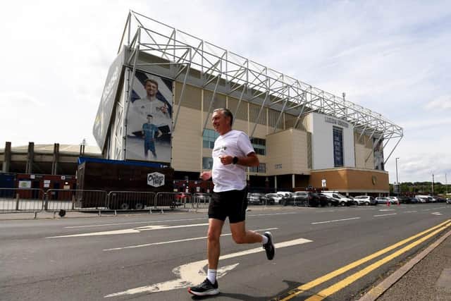 Allan says he thought long and hard about what he could do before coming up with the idea of running from Leeds to Sunderland football grounds. Picture: Simon Hulme.