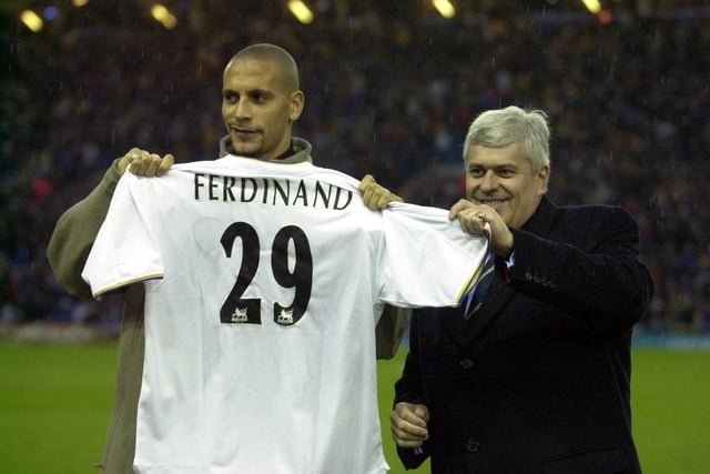 Rio Ferdinand joined from West Ham United for an eye-watering £23.5 million back in November 2000 as the Whites chased European nights at Elland Road. Ferdinand played 73 times for the Whites before joining arch-rivals Manchester United in 2002 (Image: Ross Kinnaird/ALLSPORT)