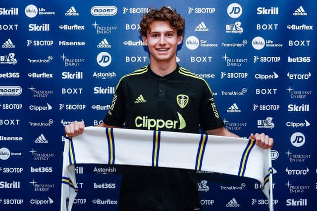 DEAL DONE: Brenden Aaronson signs for Leeds United in a £25m transfer (Image: Leeds United)