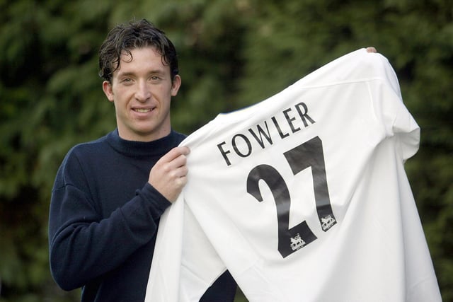 26-year-old Robbie Fowler joined David O'Leary's Leeds United in 2001 for a fee in the region of £15 million. He scored 14 Premier League goals in 30 league appearances over the course of two seasons at Elland Road (Image: Gary M. Prior/ALLSPORT)