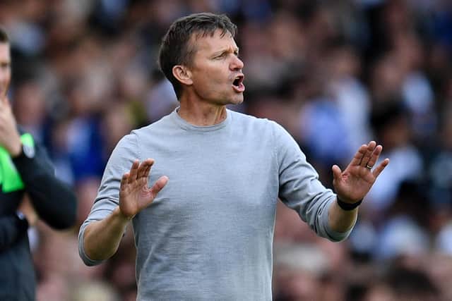 OPPORTUNITY: Whites boss Jesse Marsch, above, now has time to work with this summer but Leeds United must ensure that time is used wisely, starting with significantly strengthening the squad. Photo by OLI SCARFF/AFP via Getty Images.