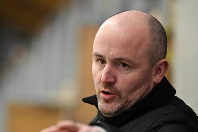 ICE TRIAL: Leeds Knights head coach Ryan Aldridge hopes to spot some future prospects for the team at Sunday's talent identification trial'. 
Picture: Bruce Rollinson