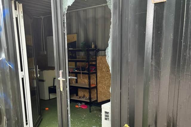 Thieves broke a window at the facility last night and made off with countless expensive equipment including a Fireball Dog treadmill. Picture: Yorkshire Canine Academy.