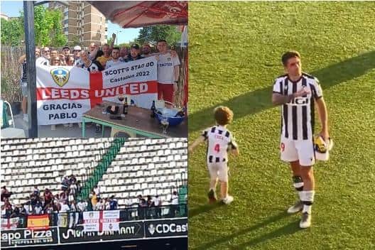 Pablo Hernández was crying tears of joy and making the Leeds salute on Saturday as more than 50 Leeds United fans made the epic trip to watch him in his final match of the season.