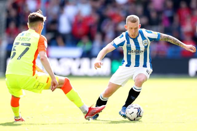 Huddersfield Town midfielder Lewis O'Brien. Pic: Lewis Storey.