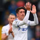 TEARS: Pablo Hernandez plays his final game for Leeds United in May 2021 (Photo by Stu Forster/Getty Images)