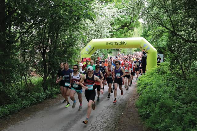 Over 400 runners took part in the 10k trail race around Golden Acre Park.