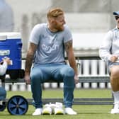 New England captain Ben Stokes and new England men's Test coach Brendon McCullum (right) ahead of a nets session at Lord' Picture: Steven Paston/PA