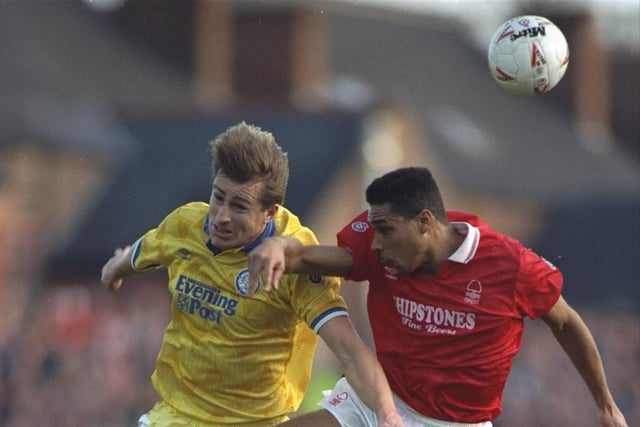 All rise for Lee Chapman Nottingham Forest's Des Walker during a Division One clash at the City Ground in 1992.