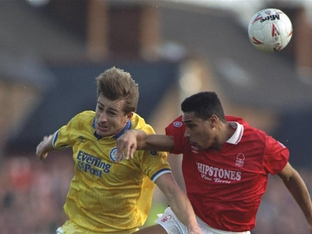All rise for Lee Chapman Nottingham Forest's Des Walker during a Division One clash at the City Ground in 1992.