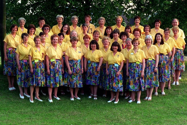 Leeds ladies barbershop harmony club, The White Rosettes were celebrating 20 years og singing their way around the world.