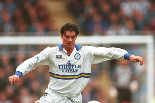 Former Leeds United midfielder Gary Speed. Pic: Clive Brunskill.