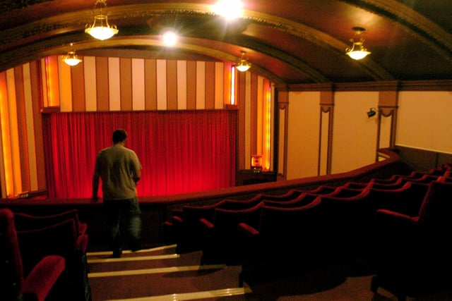 Inside Hyde Park Picture House in May 2004 which was celebrating its 90th birthday.