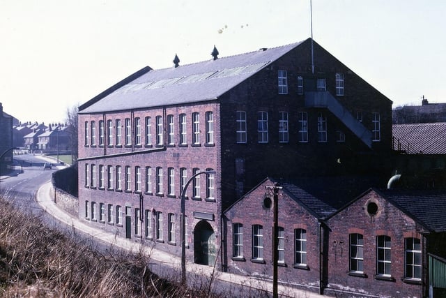 Benn & Webster's Victoria Mills on Brunswick Street in April 1969 when still in operation as a textile factory. The mill was one of the last to close in the town. It was one of the oldest textile sites in Morley and was the third mill (after Highfield and Dean Hall) to be built along the Valley Stream as it wended its way from Bruntcliffe towards Topcliffe Beck by the Leeds-Dewsbury Road.