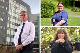 Clockwise from left, Leeds Teaching Hospitals NHS Trust chief executive Julian Hartley, Leeds Community Healthcare NHS Trust executive director Stephanie Lawrence and Freedom4Girls founder Tina Leslie are among receiving honours. Pictures: Simon Hulme, Danny Lawson/PA