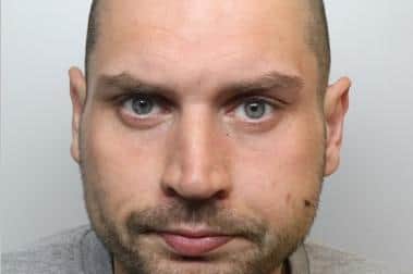 He was subsequently charged the following day for six burglary offences and two armed robbery offences. Picture: WYP.