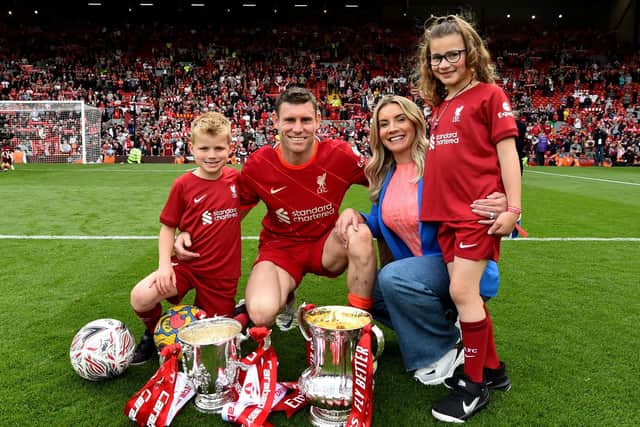 SERIAL WINNER - Leeds United academy graduate and Liverpool veteran James Milner has been given an MBE in The Queen’s Jubilee Birthday Honours List. Pic: Getty