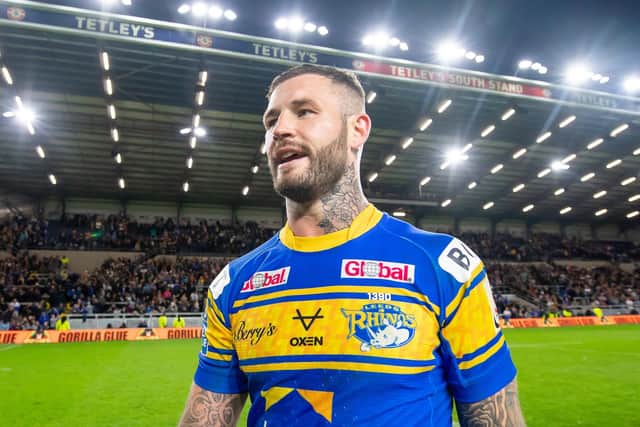 Mid-season Leeds Rhinos signing Zak Hardaker was man of the match last time out in the win over Super League rivals Wakefield Trinity. Picture: Allan McKenzie/SWpix.com.