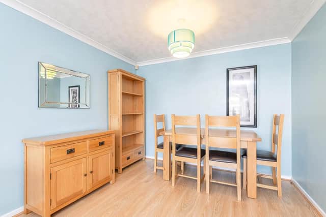The bungalow has a spacious garden and large living and dining area ideal for family time. Photo: Purple Bricks