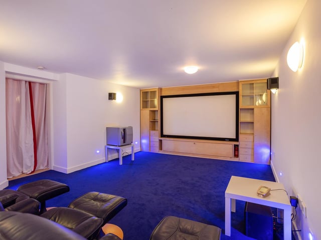 Leisure amenities include an American pool room, cinema room, arcade room, gym, snooker room and games room.