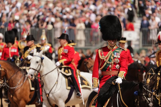 Ministry of Defence of the Duke of Cambridge during the Trooping the Colour ceremony.