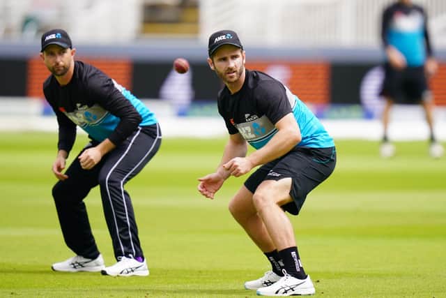 New Zealand's captain Kane Williamson during a nets session at Lord's yesterday. Picture: Adam Davy/PA