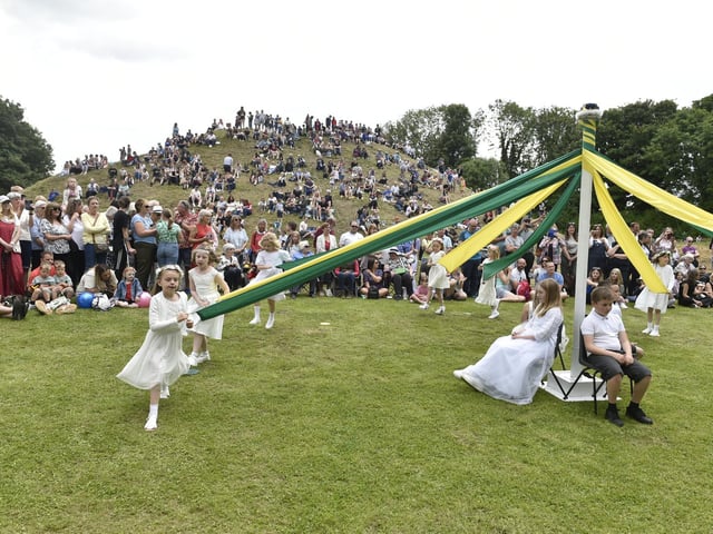Children were heavily involved in the festivities.