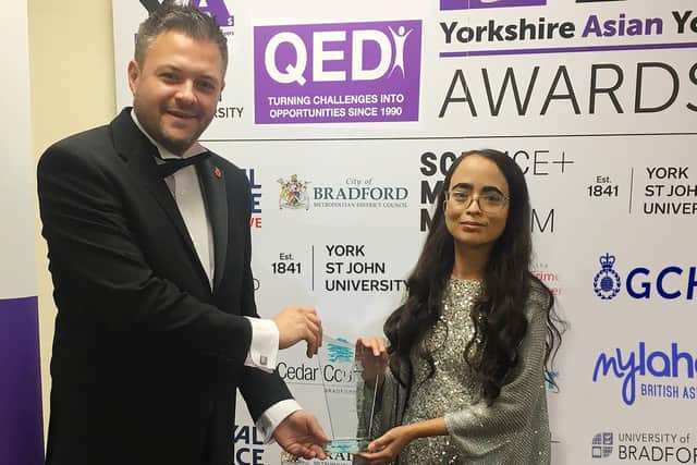 Pictured is the YAYAs overall winner in 2021, Huma Malik.