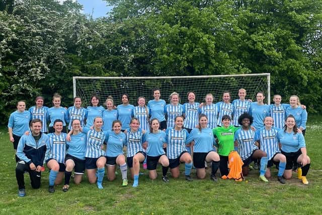 Leeds Hyde Park Women+ Football Club. Pic: Katie Ball.