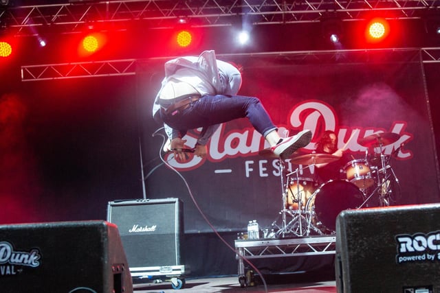 American pop punk band The Wonder Years wowed the crowd with some incredible stage acrobatics.