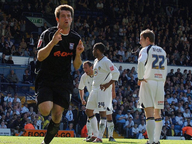 Alan Lee celebrates his late equaliser.