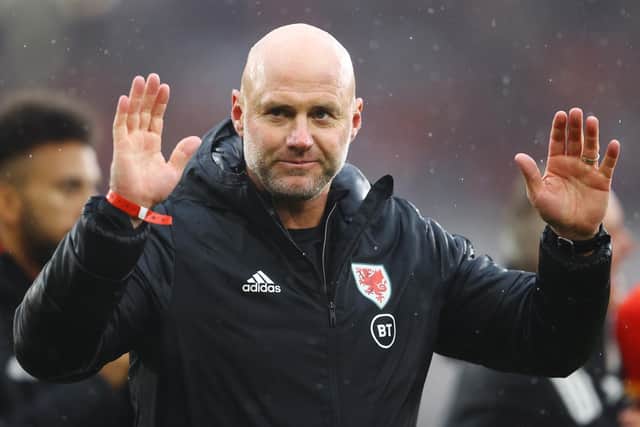 Wales boss Robert Page. Pic: Michael Steele.
