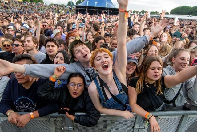 Crowds enjoy the music at the brand new festival Live at Leeds: In The Park